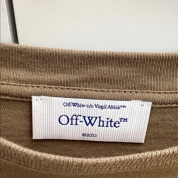 Off-White Olive Short Sleeve Tee size XXL